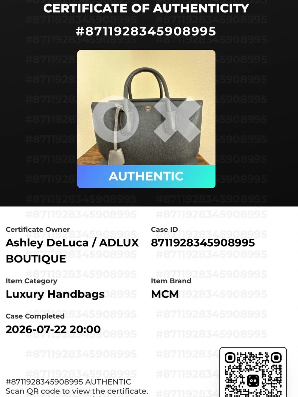 MCM Millie Medium Satchel – Phantom Gray Pebbled Leather | COA Included